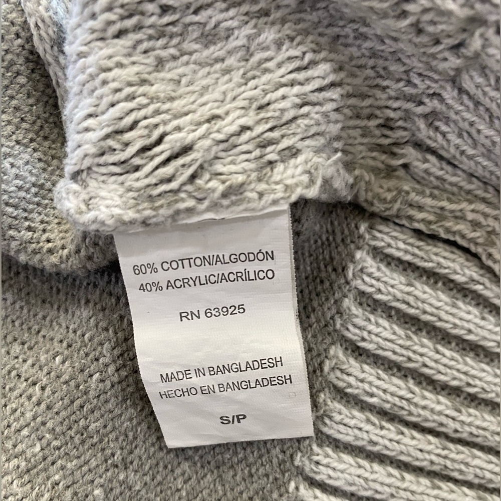 Trash Nouveau Men's Gray Full-Zip Sweater size S - Picture 7 of 8